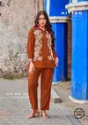 Fantasy By Mittoo Viscose Crape Online Western Ladies Co Ord Set Wholesale
